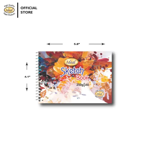 Sketch Book - A6 Size - 250g Paper - For Acrylic & Watercolor - D1