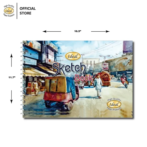 Sketch Book - A3 Size - 250g Paper - For Acrylic & Watercolor - D4